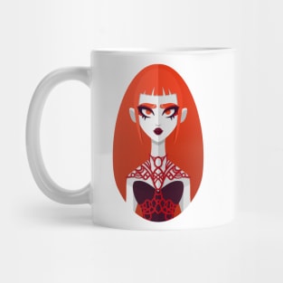 Woman in Purple Mug